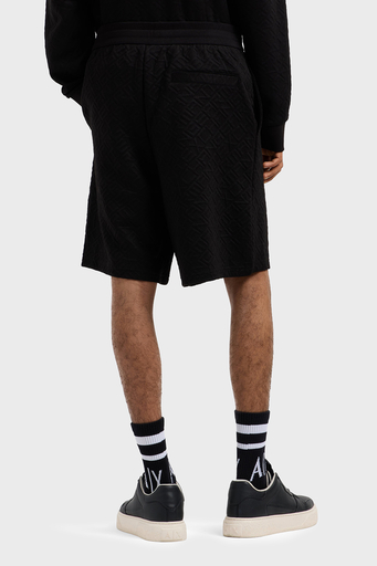 Armani Exchange Monogram Logo Baskılı Regular Fit Normal Bel Erkek Short XM000476 AF13037 FC013 SİYAH - 3
