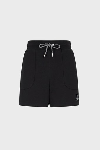 Armani Exchange Organik Pamuklu Regular Fit Fransız Havlu Bayan Short 3LYS84 YJ5VZ 1200 SİYAH - 5