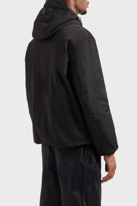 Armani Exchange Oversize Fit Cepli Kapüşonlu Erkek Mont XM000035 AF10324 UC001 SİYAH - 3