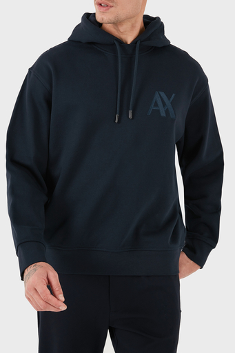 Armani Exchange Pamuk Karışımlı Regular Fit Kapüşonlu Yaka Erkek Sweat 6DZMJE ZJ4XZ 1510 LACİVERT - 3