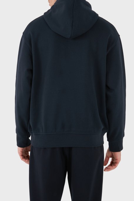 Armani Exchange Pamuk Karışımlı Regular Fit Kapüşonlu Yaka Erkek Sweat 6DZMJE ZJ4XZ 1510 LACİVERT - 3