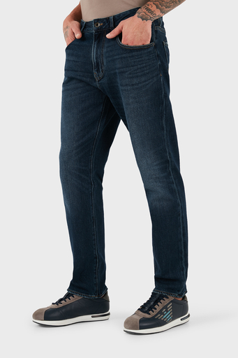 Armani Exchange Pamuk Karışımlı Slim Fit Normal Bel Jeans Erkek Kot Pantolon 6DZJ13 Z1ZQZ 1500 LACİVERT - 4