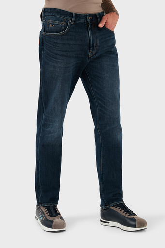 Armani Exchange Pamuk Karışımlı Slim Fit Normal Bel Jeans Erkek Kot Pantolon 6DZJ13 Z1ZQZ 1500 LACİVERT - 5