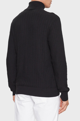 Armani Exchange Pamuk ve Yün Karışımlı Regular Fit Balıkçı Yaka Erkek Kazak 6RZM2J ZM3FZ 1200 SİYAH - 2