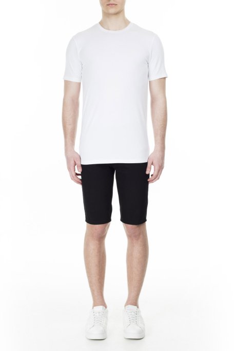 Armani Exchange Pamuklu Slim Fit Bisiklet Yaka Erkek T Shirt 8NZT84 Z8M9Z 1100 BEYAZ - 12