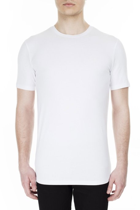 Armani Exchange Pamuklu Slim Fit Bisiklet Yaka Erkek T Shirt 8NZT84 Z8M9Z 1100 BEYAZ - 13