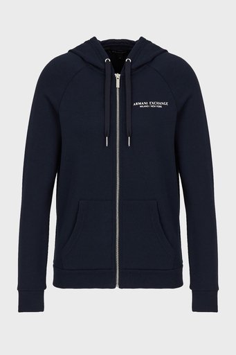 Armani Exchange Pamuklu Fermuarlı Regular Fit Kapüşonlu Bayan Sweat 8NYM28 YJE5Z 1510 LACİVERT - 5