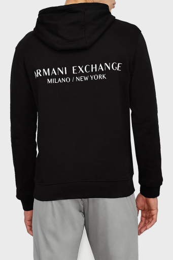 Armani Exchange Pamuklu Kapüşonlu Regular Fit Erkek Sweat 8NZM94 ZJKRZ 1200 SİYAH - 10