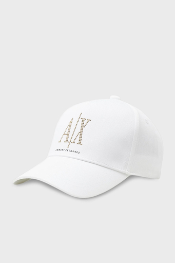 Armani Exchange Pamuklu Logo Detaylı Bayan Şapka 944208 3R131 00010 BEYAZ - 1