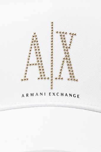 Armani Exchange Pamuklu Logo Detaylı Bayan Şapka 944208 3R131 00010 BEYAZ - 3