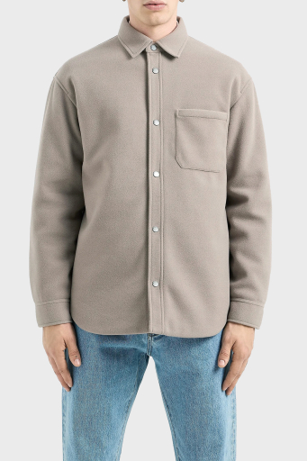 Armani Exchange Pamuklu Logolu Loose Fit Erkek Gömlek 6DZB33 ZN5PZ 17AC VİZON - 6