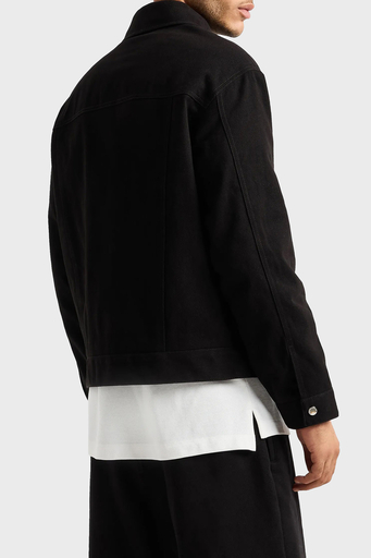Armani Exchange Pamuklu Logolu Regular Fit Erkek Ceket XM000038 AF10326 UC001 SİYAH - 2