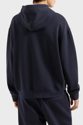 Armani Exchange Pamuklu Logolu Regular Fit Kapüşonlu Erkek Sweat 6DZMJB ZJNKZ 1510 LACİVERT - 3
