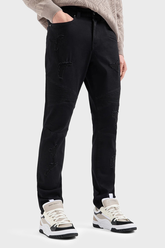 Armani Exchange Pamuklu Logolu Slim Fit Normal Bel Jeans Erkek Kot Pantolon 6DZJ27 Z1AAZ 1200 SİYAH - 1