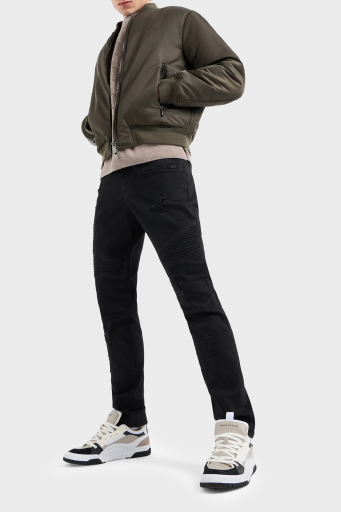 Armani Exchange Pamuklu Logolu Slim Fit Normal Bel Jeans Erkek Kot Pantolon 6DZJ27 Z1AAZ 1200 SİYAH - 8
