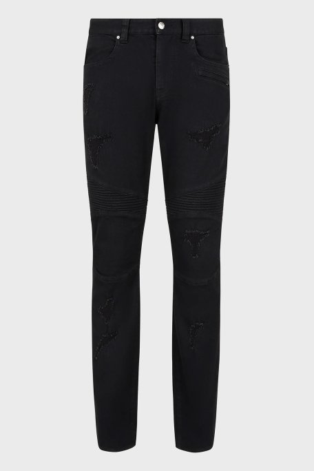 Armani Exchange Pamuklu Logolu Slim Fit Normal Bel Jeans Erkek Kot Pantolon 6DZJ27 Z1AAZ 1200 SİYAH - 4
