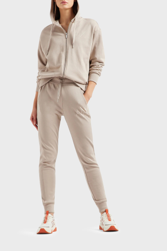 Armani Exchange Pamuklu Loose Fit Kapüşonlu Bayan Sweat 3DYM10 YJEBZ 1786 BEJ - 2