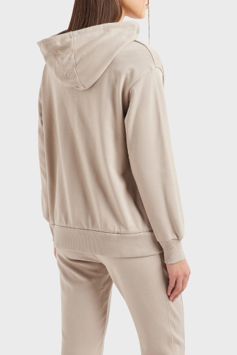 Armani Exchange Pamuklu Loose Fit Kapüşonlu Bayan Sweat 3DYM10 YJEBZ 1786 BEJ - 3