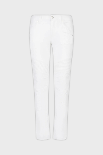 Armani Exchange Pamuklu Normal Bel Skinny Fit Dar Paça Jeans Erkek Kot Pantolon 3RZJ27 Z1AAZ 1100 BEYAZ - 4