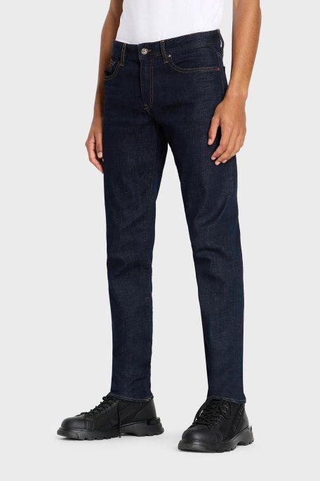 Armani Exchange Pamuklu Normal Bel Skinny Fit J14 Jeans Erkek Kot Pantolon 6RZJ14 Z691Z 1500 MAVİ - 1