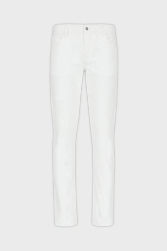 Armani Exchange Pamuklu Normal Bel Slim Fit Dar Paça J14 Jeans Erkek Kot Pantolon 8NZJ14 Z1SBZ 1100 BEYAZ - 2