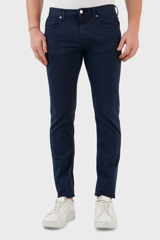 Armani Exchange - Armani Exchange Pamuklu Normal Bel Slim Fit Dar Paça Jeans Erkek Kot Pantolon 3LZJ13 Z1D7Z 1510 LACİVERT