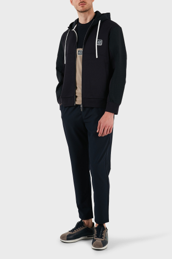 Armani Exchange Pamuklu Oversize Fit Kapüşonlu Fermuarlı Erkek Sweat XM000480 AF10818 UB101 LACİVERT - 2