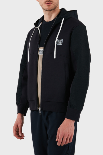 Armani Exchange Pamuklu Oversize Fit Kapüşonlu Fermuarlı Erkek Sweat XM000480 AF10818 UB101 LACİVERT - 5
