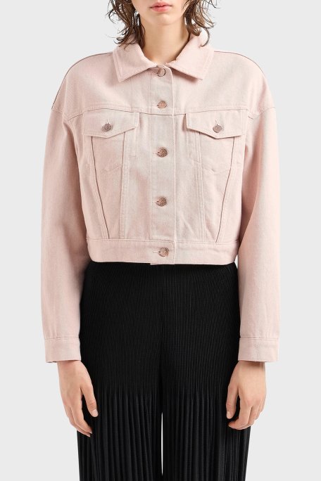 Armani Exchange Pamuklu Regular Fit Bayan Ceket 6DYB14 Y19DZ 3424 PUDRA - 1