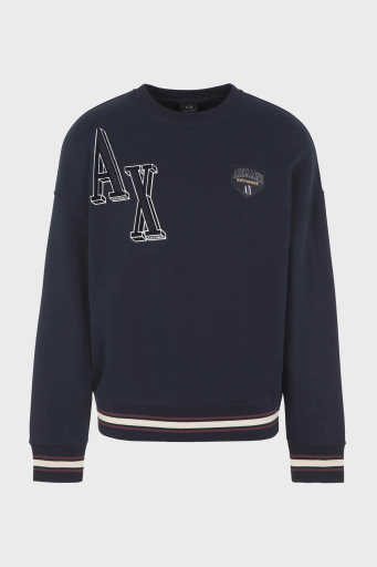 Armani Exchange Pamuklu Regular Fit Bisiklet Yaka Erkek Sweat 6RZMJE ZJDPZ 1510 LACİVERT - 4
