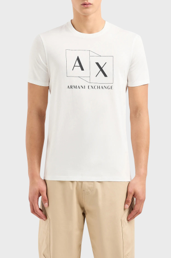 Armani Exchange Pamuklu Regular Fit Bisiklet Yaka Erkek T Shirt 3DZTAD ZJ9AZ 1116 BEYAZ - 5