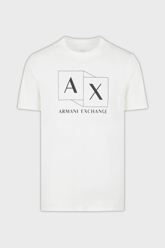 Armani Exchange Pamuklu Regular Fit Bisiklet Yaka Erkek T Shirt 3DZTAD ZJ9AZ 1116 BEYAZ - 8