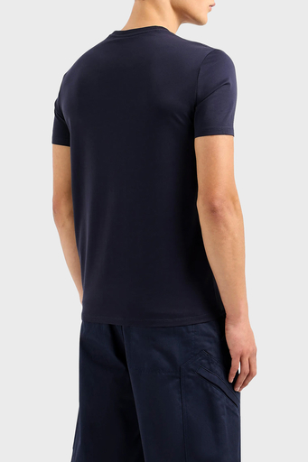 Armani Exchange Pamuklu Regular Fit Bisiklet Yaka Erkek T Shirt 3DZTAD ZJ9AZ 15CX LACİVERT