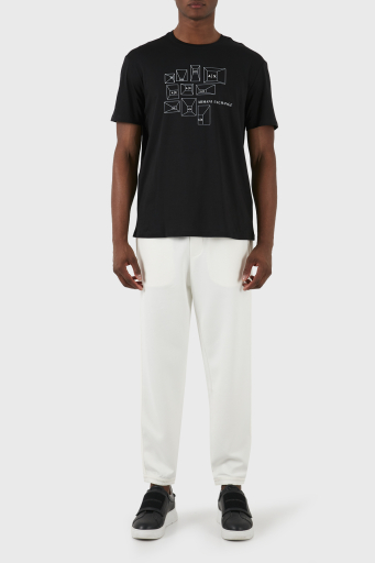 Armani Exchange Pamuklu Regular Fit Bisiklet Yaka Erkek T Shirt 3DZTAF ZJA5Z 1200 SİYAH - 2