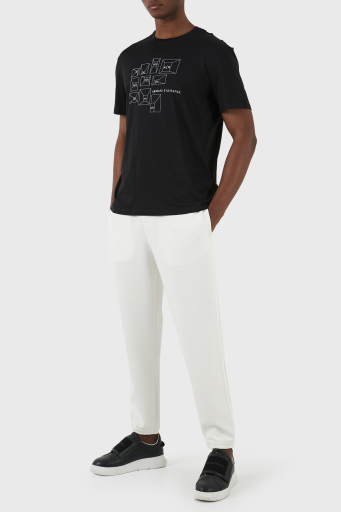 Armani Exchange Pamuklu Regular Fit Bisiklet Yaka Erkek T Shirt 3DZTAF ZJA5Z 1200 SİYAH - 13