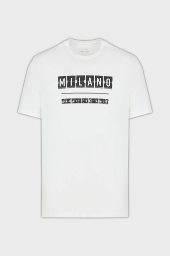 Armani Exchange Pamuklu Regular Fit Bisiklet Yaka Erkek T Shirt 3DZTHE ZJH4Z 61AK BEYAZ - 10