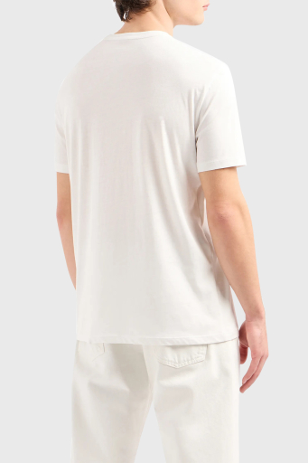Armani Exchange Pamuklu Regular Fit Bisiklet Yaka Erkek T Shirt 3DZTJB ZJBYZ 1116 BEYAZ - 3