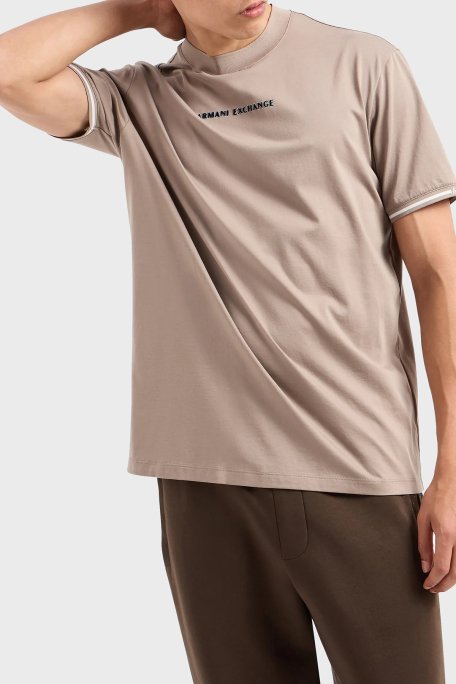 Armani Exchange Pamuklu Regular Fit Bisiklet Yaka Erkek T Shirt 6DZTJB ZJ9AZ 17AC GRİ - 1