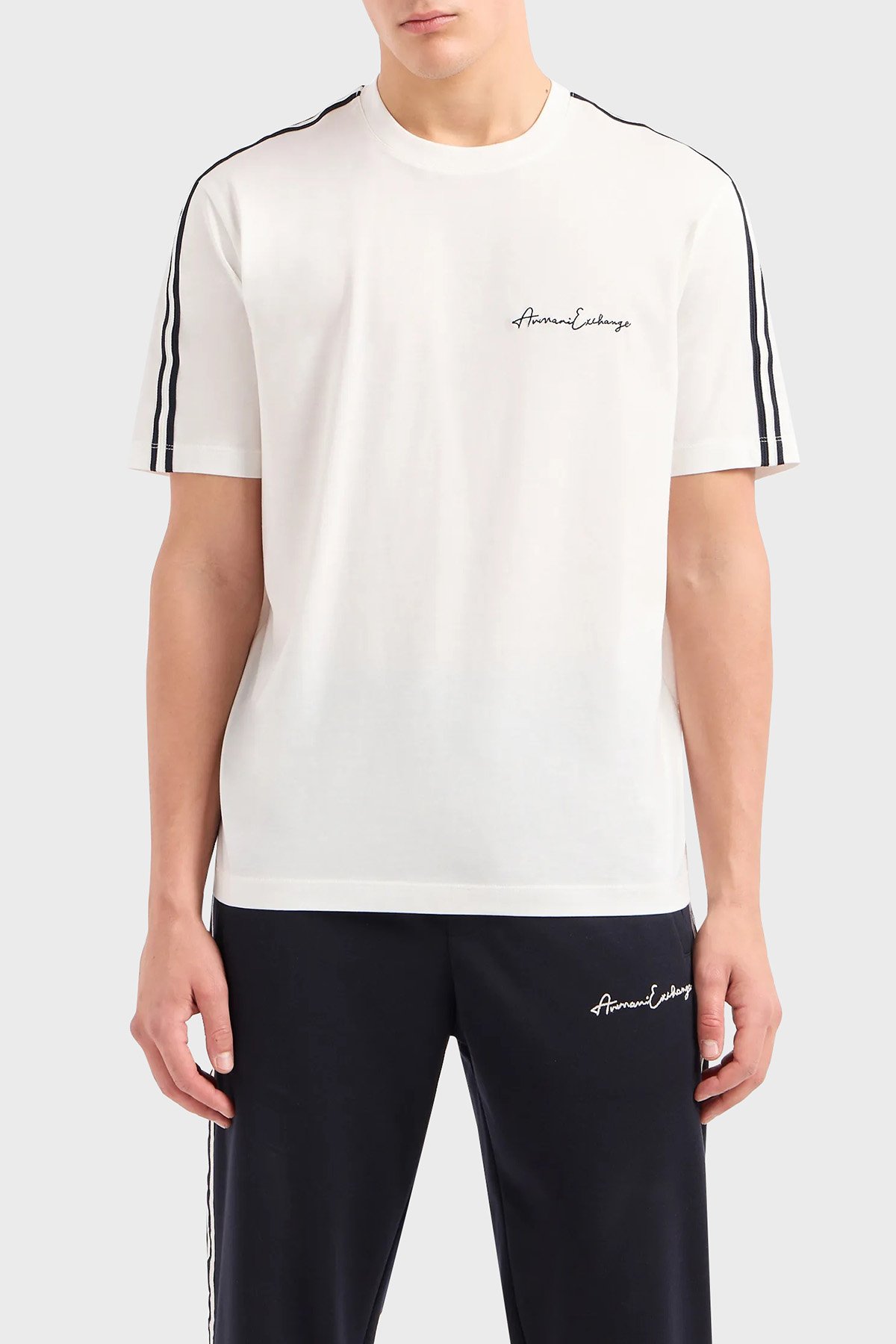 Armani Exchange Pamuklu Regular Fit Bisiklet Yaka Erkek T