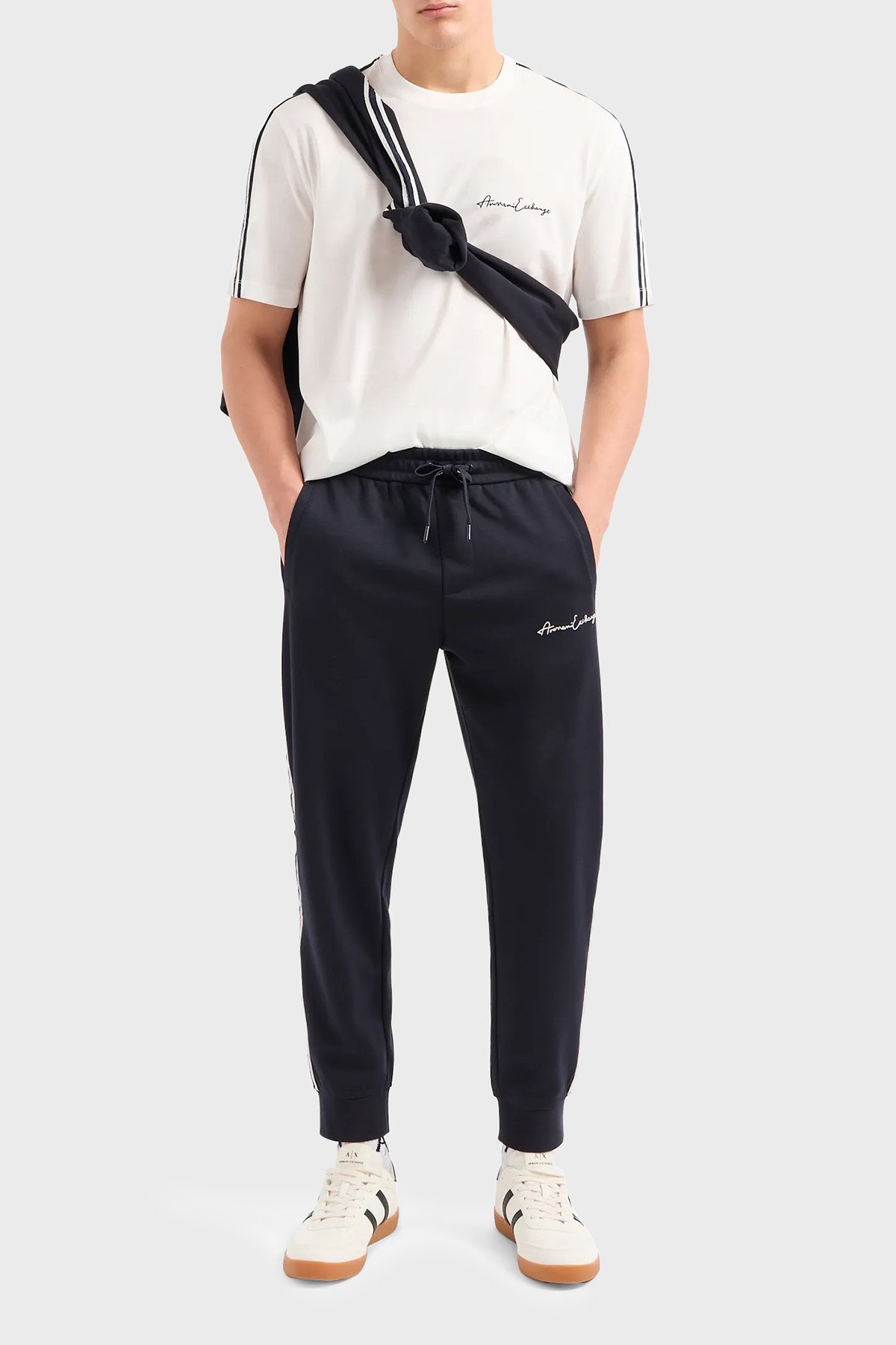 Armani Exchange Pamuklu Regular Fit Bisiklet Yaka Erkek T