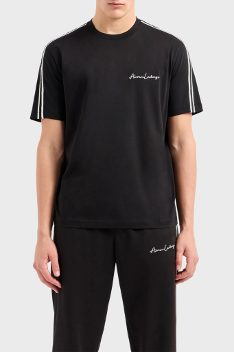 Armani Exchange Pamuklu Regular Fit Bisiklet Yaka Erkek T Shirt 8NZTSG ZJ9AZ 1200 SİYAH - 6