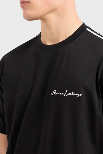 Armani Exchange Pamuklu Regular Fit Bisiklet Yaka Erkek T Shirt 8NZTSG ZJ9AZ 1200 SİYAH - 9