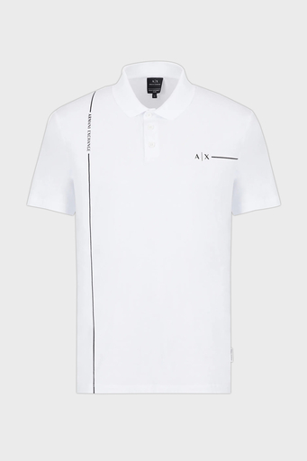 Armani Exchange Pamuklu Regular Fit Düğmeli Polo Erkek T Shirt 3RZFBB ZJCDZ 1100 BEYAZ - 4