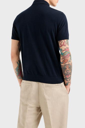 Armani Exchange Pamuklu Regular Fit Düğmeli Erkek Polo Yaka T Shirt 8NZF5D ZM3JZ 1510 LACİVERT - 3