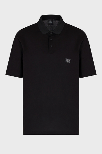 Armani Exchange Pamuklu Regular Fit Düğmeli Erkek Polo Yaka T Shirt XM000484 AF10364 UC001 SİYAH - 5