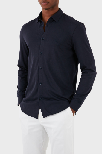 Armani Exchange Pamuklu Regular Fit Erkek Gömlek 3DZCHQ ZJ8EZ 15CX LACİVERT - 8