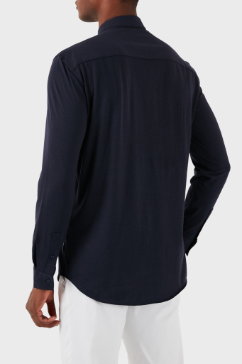 Armani Exchange Pamuklu Regular Fit Erkek Gömlek 3DZCHQ ZJ8EZ 15CX LACİVERT - 9