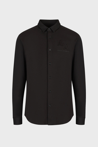 Armani Exchange Pamuklu Regular Fit Erkek Gömlek 3RZCHE ZJZEZ 1200 SİYAH - 4