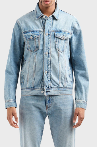 Armani Exchange Pamuklu Regular Fit Erkek Kot Ceket 8NZBP4 Z2P1Z 1500 MAVİ - 1