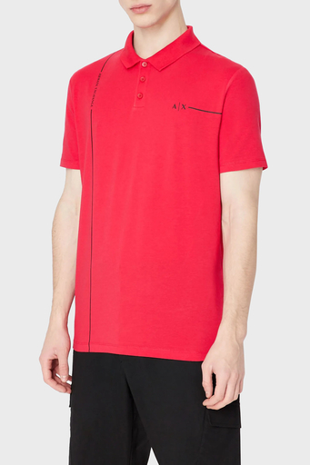 Armani Exchange Pamuklu Regular Fit Erkek Polo T Shirt 3RZFBB ZJCDZ 14AQ KIRMIZI - 1